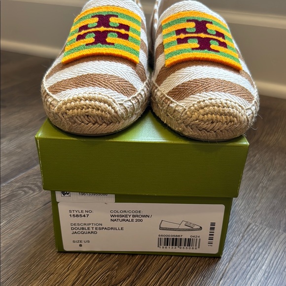 Tory Burch Espadrilles with Colorful Logo - Picture 1 of 5